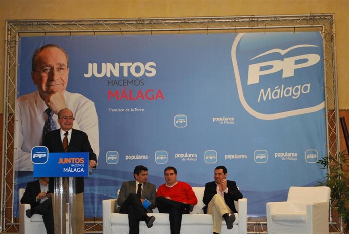 El alcalde de Málaga, Francisco de la Torre, en la convención del PP