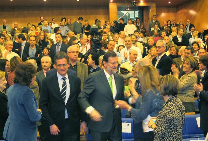 Antonio Basagoiti y Mariano Rajoy.