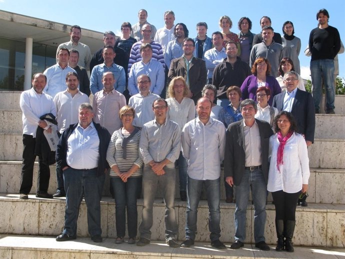 Biel Barceló con los candidatos municipales del PSM