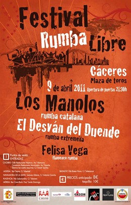 Festival RUMBALIBRE 9 De Abril 2011, Cáceres