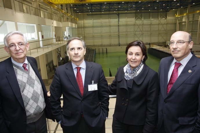 Visita al Gran Tanque de Ingeniería Marítima previa a su inauguración