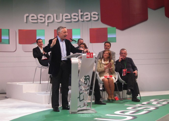 Blanco durante su intervención en la Convención Municipal 