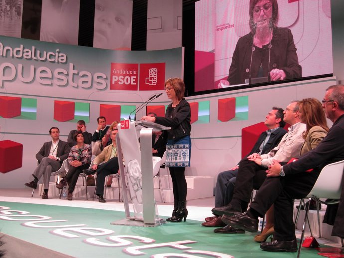 Gámez durante su intervención en la Convención