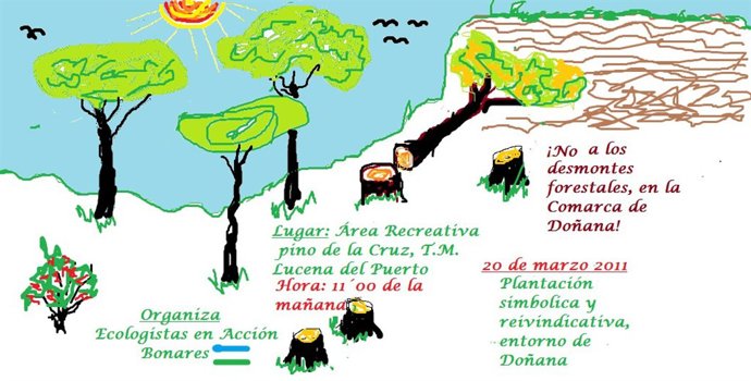 Cartel plantación ecologista
