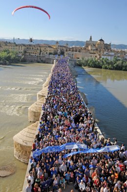 Fotografía de los voluntarios en apoyo a la candidatura de Córdoba