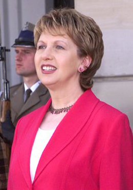 Mary McAleese, presidenta de Irlanda
