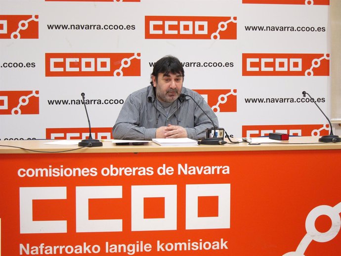El secretario de Formación, Empleo y Política social de CCOO de Navarra, Manuel 