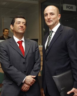 Los ministros Sebastián y Zorrinho (Portugal) en Bruselas