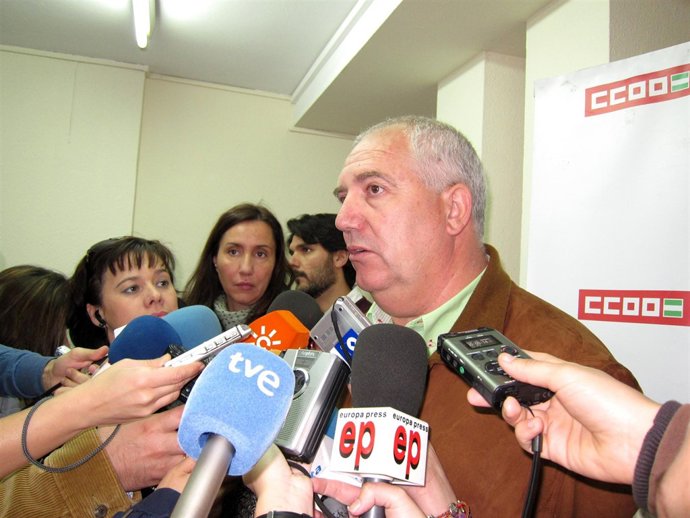 El secretario general de CCOO-A, Francisco Carbonero