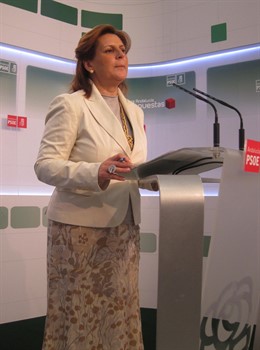 Rosa Torres, este lunes en rueda de prensa