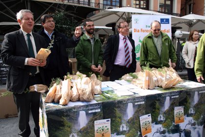 Junta y Ayuntamiento de Toledo reparten 700 árboles autóctonos con motivo  del Día del Árbol