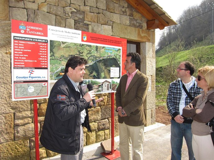 Inauguración traída de aguas a Vega de Pas