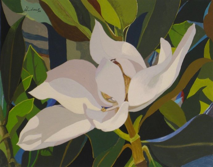 Una flor del pintor Miguel Hurtado