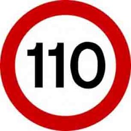 Límite a 110 kilómetros por hora