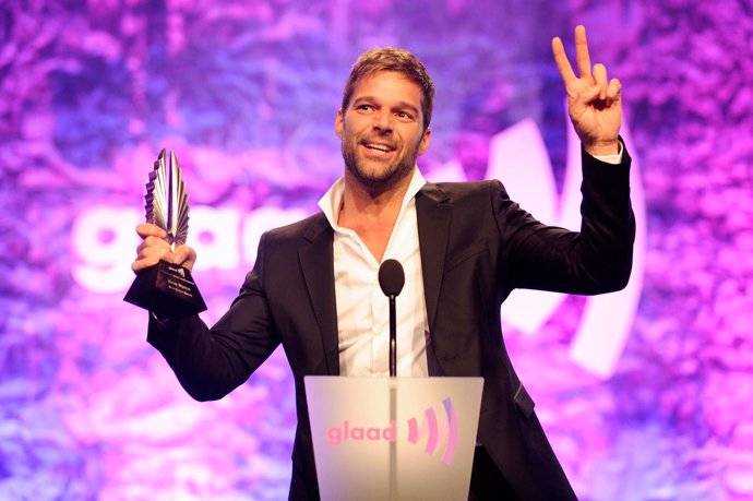 Ricky Martin recibe un premio GLAAD en Nueva York 