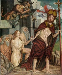 Cristo en el limbo, de Pacher