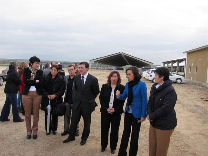La ministra Rosa Aguilar en su visita a Navarra.