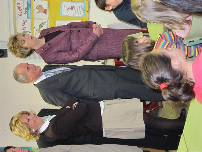 Aguirre en una visita con la presidenta de Irlanda