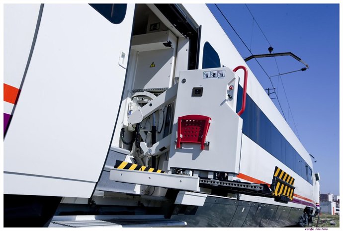 Imagen de uno de los trenes adaptados de Renfe