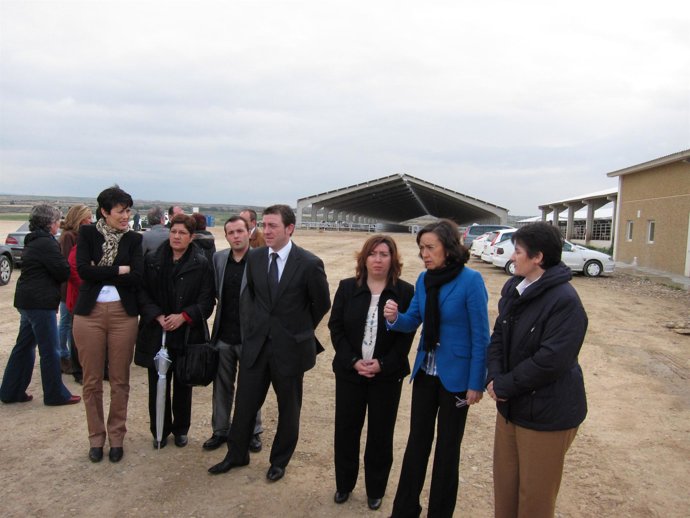 La ministra Rosa Aguilar en su visita a Navarra.