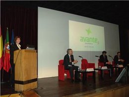 María Dolores Aguilar en en el II Foro Empresarial Luso-Extremeño