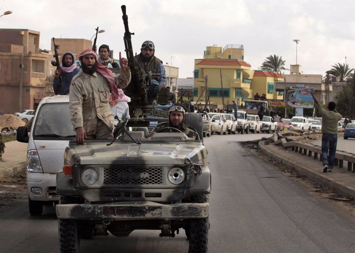 Rebeldes en Libia