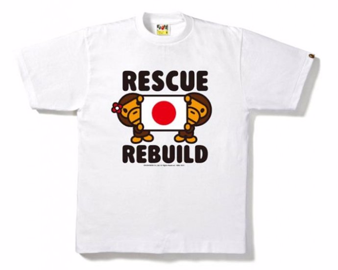 Bape ha diseñado una camiseta para ayudar a Japón