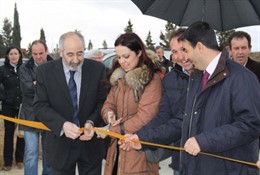 Inauguración del punto limpio del Campo de Cariñena (Zaragoza)