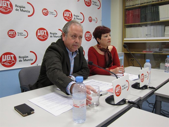 El secretario general de UGT Región de Murcia, Antonio Jiménez