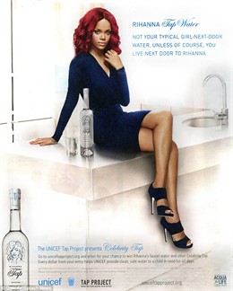 Rihanna ayuda a los más necesitados con su agua potable