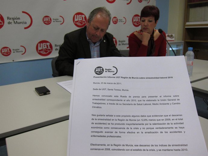 Presentación del 'Informe de Siniestralidad Laboral en la Región de Murcia en 20