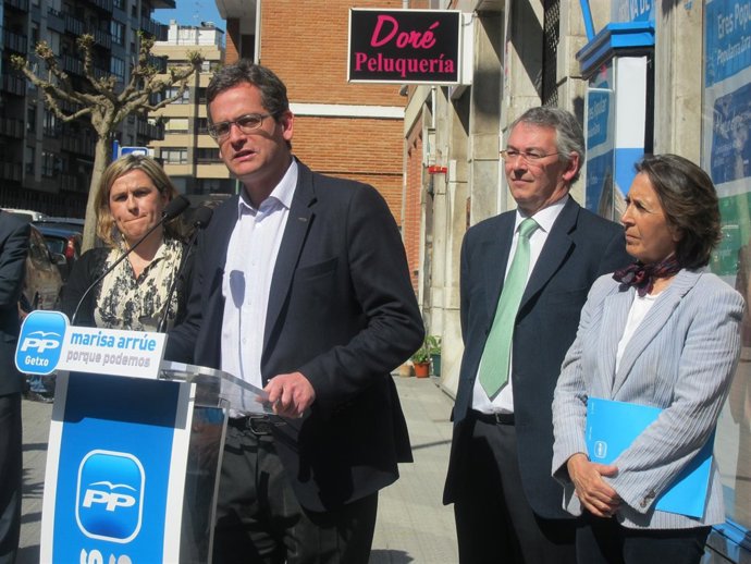 Inauguración de la sede electoral del PP en Getxo