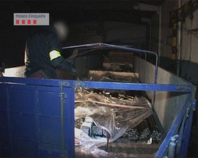 Metal sustraído por la banda que robaba camiones