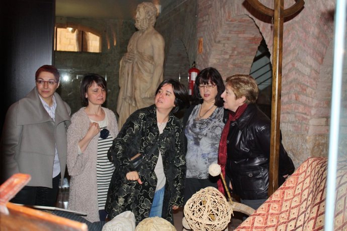 Un momento de la visita