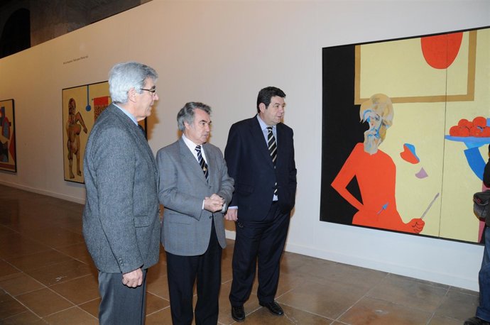 Inauguración de la exposición del pintor Aurelio Pérez