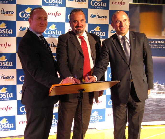 Firma de acuerdo entre Costa Cruceros y Renfe