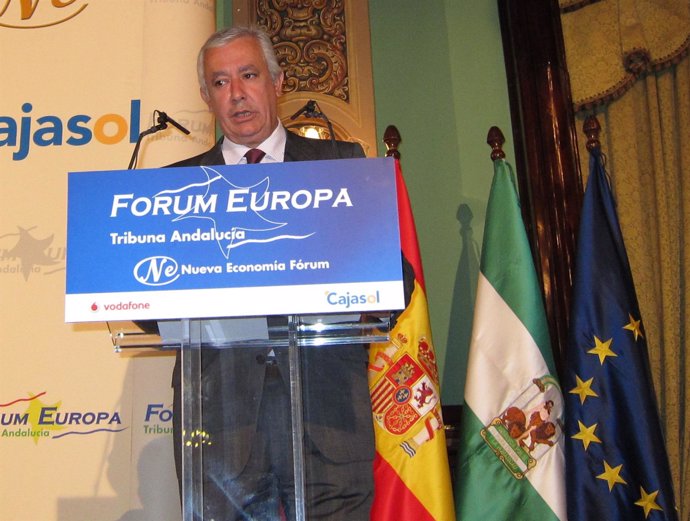 Javier Arenas en una intervención anterior en el Forum Europa