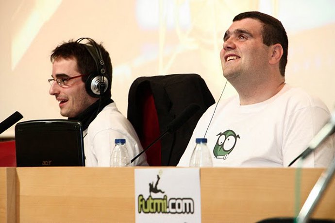 Fernando Carruesco y Sergio Brau, locutores de la emisora de la UCM Inforadio