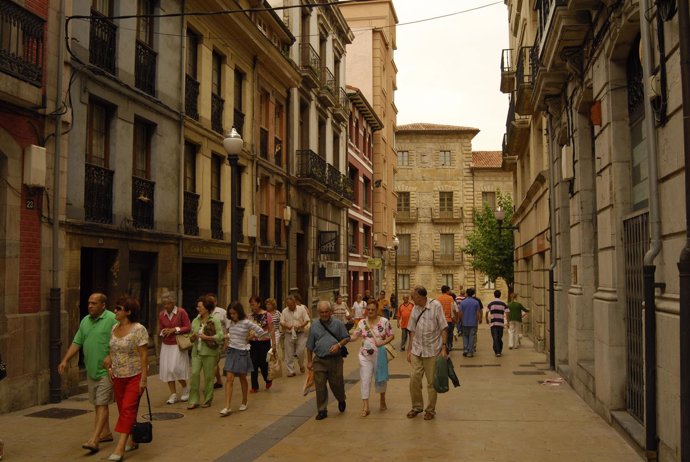 Imagen del centro de la ciudad asturiana de Avilés