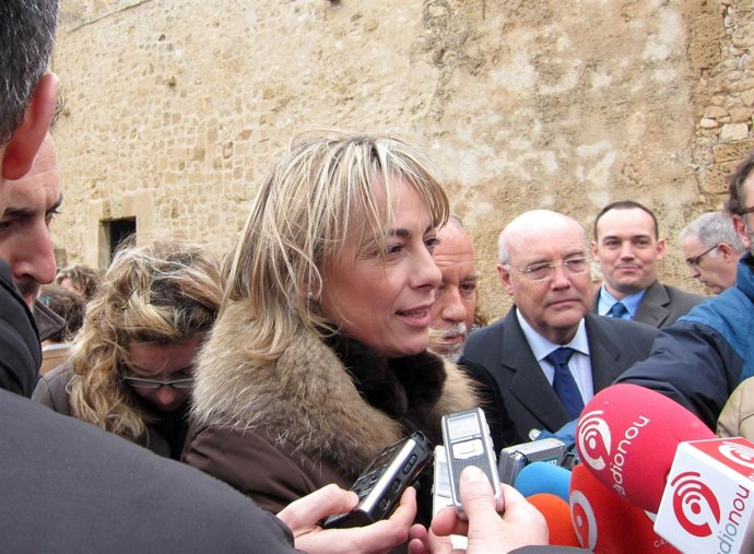 Castedo atiende a los medios en el Castillo de Santa Bárbara