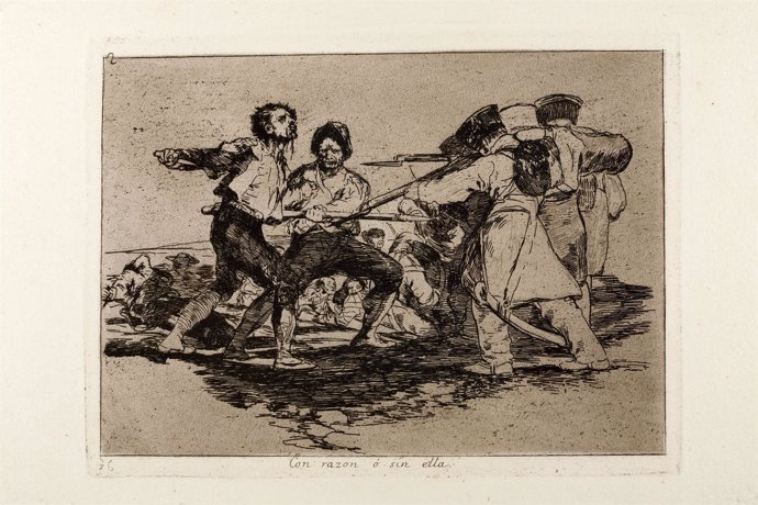 'Con razón o sin ella', de la serie 'Los desastres de la Guerra', de Goya