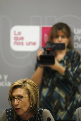 Imagen de la diputada de UPyD, Rosa Díez