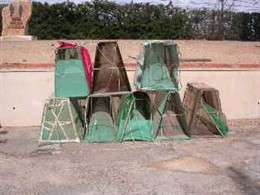 Trampas para cazar anguilas en el Ebro