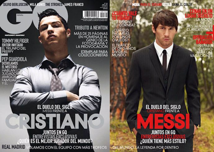 Messi y Ronaldo en GQ