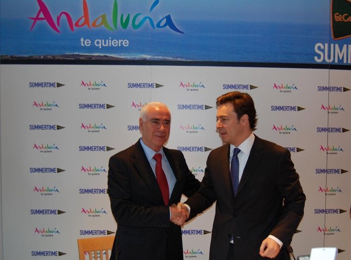 Luciano Alonso y Dimas Gimeno firman convenio de colaboración para promoción de 