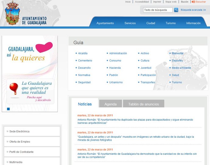 web ayto guadalajara