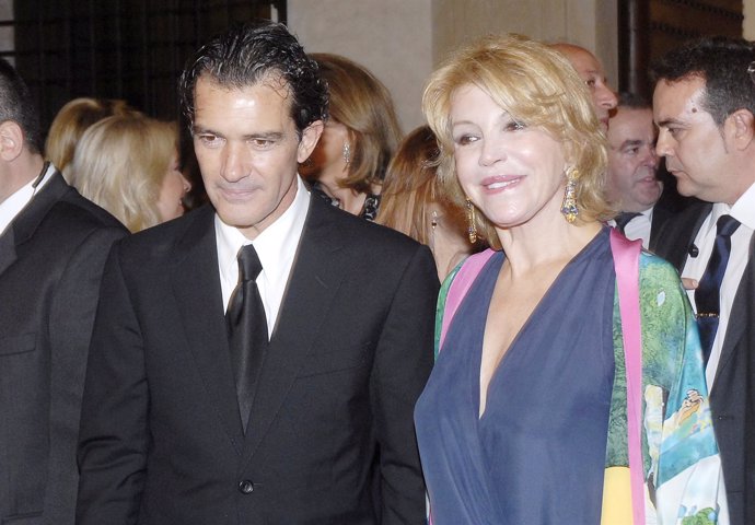 Tita Cervera y su hermano Cofrade, Antonio Banderas