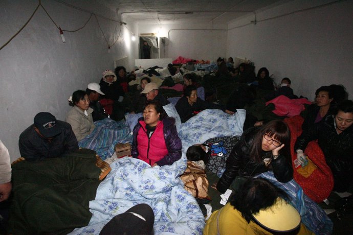 Refugiados de Corea del Sur tras el ataque de Corea del Norte