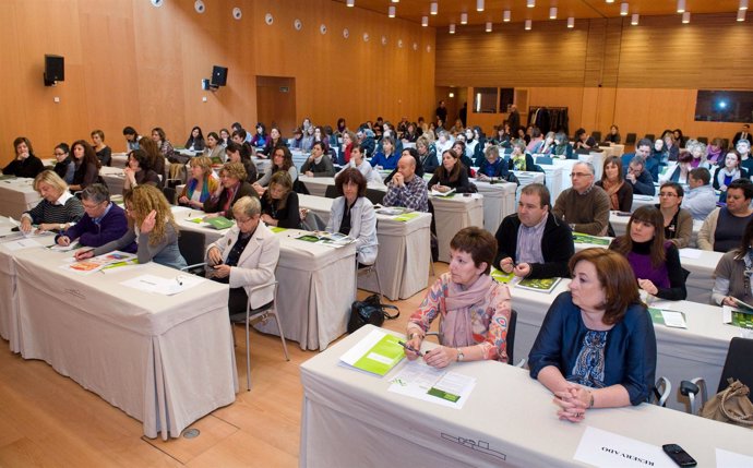 Seminario sobre igualdad de género en las empresas en Baluarte en Pamplona.