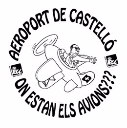 Cartel EUPV sobre aeropuerto de Castellón